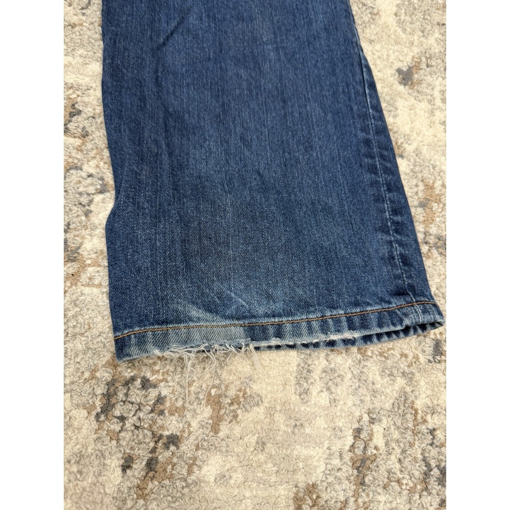 Lucky Brand 329 Jeans Mens 36x34 Classic Straight Stretch Dark Wash Zip Fly - Picture 12 of 16